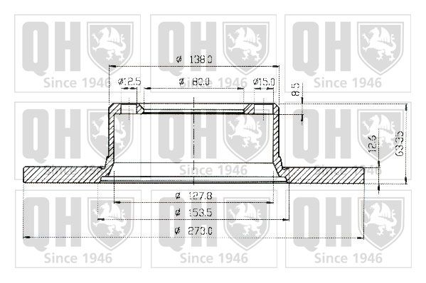 QUINTON HAZELL Тормозной диск BDC1059